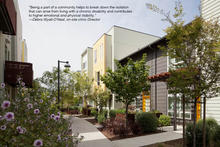 The new neighborhood is connected via winding landscaped pathways. - Photo Credit: Bruce Damonte