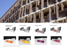 Comparison of energy savings with different shading and massing options