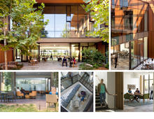 A diversity of indoor and outdoor meeting spaces provides a range of collaborative environments. - Photo Credit: Jeremy Bittermann and David Livingston