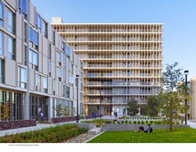 View of courtyard and north tower - Photo Credit: Tim Griffith