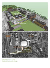 District energy plant serves 4 adjacent academic buildings; Urban campus, community resources, public destination - Photo Credit: Architerra