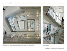Monumental Stairs - Connects all levels encouraging circulation by foot rather than elevator use - Photo Credit: Photographs ©2012 Bruce Damonte. All rights reserved.