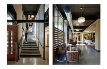 Interior materials were selected to reinforce the building’s sense of wellness and health - Photo Credit: Bill Timmerman