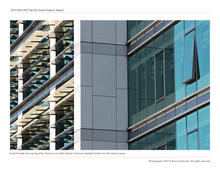 South Facade showing fixed fins and light shelves - Photo Credit: Photographs ©2012 Bruce Damonte. All rights reserved.